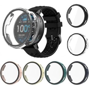 حافظة حماية للشاشة متوافقة مع سوار ساعة Amazfit Active Max، تغطية كاملة، ممتص للصدمات من البولي كربونات الصلب، رفيع للغاية، مقاوم للخدش، واقي شاشة شامل لـ Active Max in Kuwait