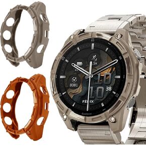 حافظة Liuyuxi مكونة من قطعتين لهاتف Garmin Fenix ​​8 47 مم، إطار واقٍ ناعم من مادة TPU، غطاء ساعة خفيف الوزن مضاد للخدش والصدمات لهاتف Fenix ​​8 AMOLED in Saudi Arabia