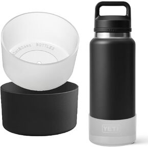 2 pcs Silicone Boot for YETI Rambler Series 20 oz 30 oz 25-46 oz Bottom Diameter from 2.87" to 3.93" Anti-Scratch Protective Sleeve for Bottles Anti-Slip Clear Cover Outdoor Use Accessories in Saudi Arabia