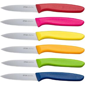 Paring Knife Fruit Knife Set (6 Pieces), Ultra Sharp Stainless Steel Vegetable and Fruit Knife with PP Plastic Ergonomic Handle for Cutting Fruits and Vegetables- Colorful in Saudi Arabia
