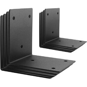 8 عبوات من دعامات الزوايا شديدة التحمل للتأطير الخارجي 6 بوصة × 5 بوصة سمك 90 درجة 3 مم (1/8 بوصة)، دعامة L للخشب 6X6 in Kuwait