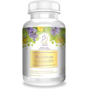 فيتامينات أكتيف المتعددة للنساء بعمر 60 عامًا فما فوق مع 30 فيتامينًا عضويًا وأعشابًا عضوية، غير معدلة وراثيًا، صنع في الولايات المتحدة الأمريكية، كمية تكفي لمدة شهرين in Kuwait