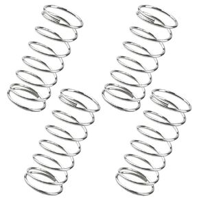 9727 نابض ضغط، نوابض صغيرة، 5/8 بوصة OD، طول 1-1/2 بوصة، قطر السلك 0.041 بوصة، هيكل فولاذي متين، فضي، حزمة من 4 in Kuwait