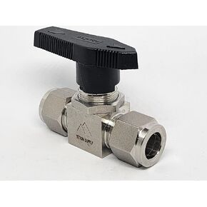 1/2 Inch Stainless Steel Ball Valve with Compression Fitting, 316 SS Material, Nylon Handle, Parker and Swagelok Compatible in Saudi Arabia