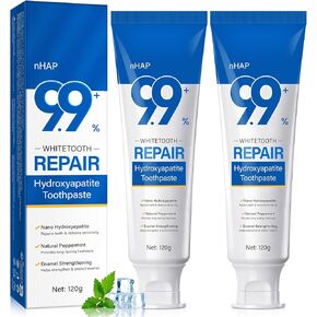 Hydroxyapatite Toothpaste, Enamel Care Nano Hydroxyapatite Toothpaste for Sensitive Teeth, 2Pack 8.46 Oz, Natural Mint for Extra Freshness, Non-Irritating Formula in Saudi Arabia
