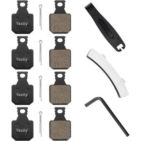 Bike Brake Pads, 4 Pairs Disc Brake Pads High-Performance with Installation Tools, Premium Semi-Metallic & Organic Resin MTB Bicycle Brake Pads For MAGURA MT5/MT5E/MT7/MT7 PRO/MT Trail Front/MT Thirty in Kuwait