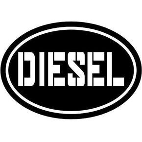 Diesel Decal - Black Vinyl Sticker Bumper in Kuwait