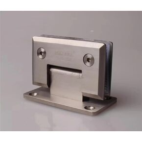 304 Stainless Steel clamp Frameless Glass Door Hinge(DG1221) 1Pcs(Shiny) in Kuwait