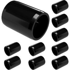 FORMUFIT 1 "وصلة توصيل خارجية من مادة PVC باللون الأسود، مصنوعة في الولايات المتحدة الأمريكية، مقاومة للأشعة فوق البنفسجية، مقاومة للصدمات، قطر المقبس الفعلي 1.315 بوصة (عبوة من 10 قطع) - F001ECO-BK-10 in Kuwait