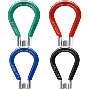 Lothee 4 Pcs Bicycle Spoke Wrench Set Bike Spoke Wrench Tool Portable Bicycle Tools Lever Bike Rim Correct Kit for 3.2mm/ 3.3 mm/3.45mm/3.96mm Nipples Cycling Wheel Tension Adjust Repair in Kuwait