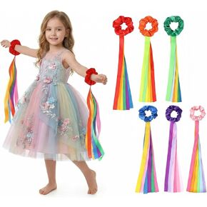 Rainbow Dance Ribbons, Wrist Ribbons for Dancing Rhythm, Multi-Colored Handheld Rhythm Ribbons, Suitable for Gymnastics and Dance Ribbons for Children and Teenagers in Saudi Arabia
