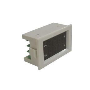 1 قطعة YB4835VV الجهد متر مزدوج الفولتميتر 0-30 فولت 100 فولت 300 فولت 600 فولت فولت لوحة قياس 0.39 بوصة LED رقمي ثنائي الاتجاه جهاز اختبار الجهد الكهربائي (غطاء أبيض، V1(0-300V) V2(0-30V)) in Kuwait