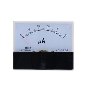 1pc 44C2-A 0-50uA 100uA 500uA Pointer Type Micro-Ampere Meter Class 1.5 Analog Amperemeter Panel Meter Gauge(500UA) in Saudi Arabia