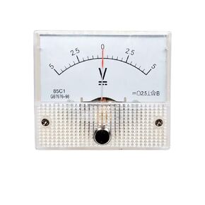 1 قطعة 85C1-V مؤشر نوع الفولتميتر الإيجابي والسلبي 5V10V15V20V30V50V100V150V250V مؤشر ثنائي الاتجاه متر (750 فولت -0-750 فولت) in Kuwait