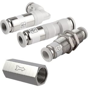 هوائي فحص الهواء صمام غير صمام خرطوم أنبوب الغاز موصل سريع SPU SPV SPM 4 6 8 10 12 مللي متر الحاجز المستقيم CV01 1/4(SPM-8) in Kuwait