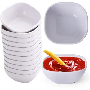 SHECIPIN 6 Pack Small Plastic Bowls 4.5 OZ Unbreakable Wheat Straw Dipping Bowls，plastic ramekins, Assorted Colors Dipping Sauce Cups, dip cups， Dessert, Ketchup in Saudi Arabia