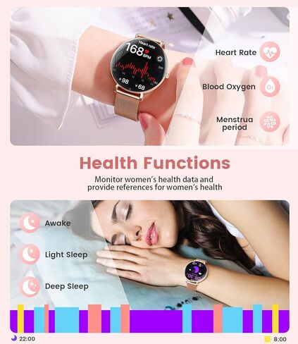 LIGE Smart Watches for Women(Answer/Make Call),Ultra-Thin 6.8mm/1.43" AMOLED Smartwatch with Heart Rate/Sleep Monitor,IP68 Waterproof Fitness Tracker 120 Sport Modes for Android iOS,Sliver in Saudi Arabia