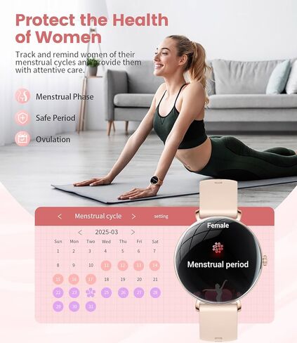 LIGE Smart Watches for Women(Answer/Make Call),Ultra-Thin 6.8mm/1.43" AMOLED Smartwatch with Heart Rate/Sleep Monitor,IP68 Waterproof Fitness Tracker 120 Sport Modes for Android iOS,Sliver in Saudi Arabia