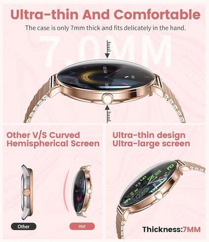 LIGE Smart Watches for Women(Answer/Make Call),Ultra-Thin 6.8mm/1.43" AMOLED Smartwatch with Heart Rate/Sleep Monitor,IP68 Waterproof Fitness Tracker 120 Sport Modes for Android iOS,Sliver in Saudi Arabia