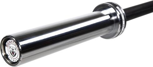 Fitvids Olympic Barbell Bar for Power Lifting and Weightlifting, 700 Pound Capacity, 2 Inch Diameter in Saudi Arabia