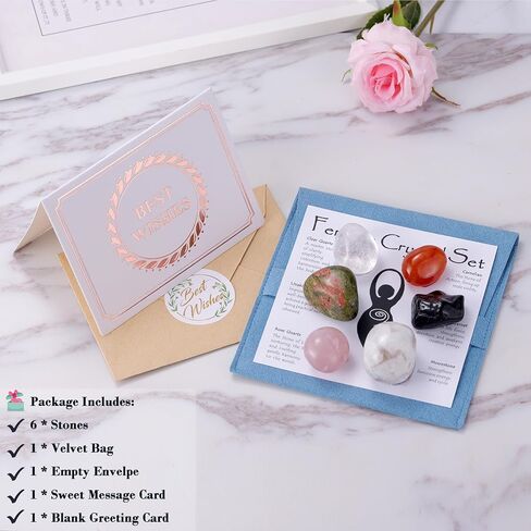 مجموعة كريستال الخصوبة للنساء، بلورات للحمل ومحاولة الحمل، هدية دعم TTC IVF، مجموعة أحجار الشفاء الروحية للتأمل، هدية لتشجيع العقم in Kuwait