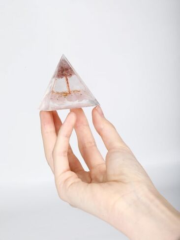 هرم أورجون - الجمشت والسج - توليد طاقة إيجابية، تقليل التوتر، مساعدة شاكرا ريكي على الشفاء، التأمل - جذب الحظ والثروة - أزرق in Kuwait