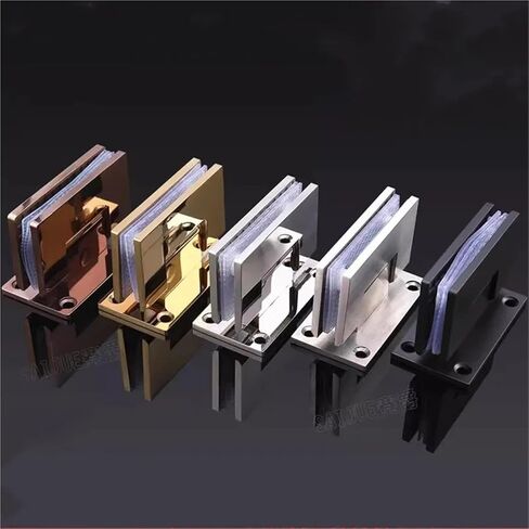 304 الفولاذ المقاوم للصدأ زجاج الباب المفصلي كليب 90 درجة اتجاهين (SJ-1209-1) 1 قطعة (لامع) in Kuwait