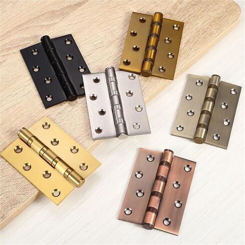 Mute Door Hinges Stainless Steel 4 Inch 3mm Thick Heavy 2Pcs(2Pcs Steel) in Saudi Arabia