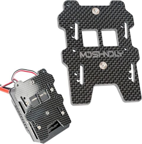 لوحة صينية ESC من ألياف الكربون 4 مم لـ Arrma 6S 1/7 Limitless F1 V2، لوحة تثبيت ESC سوداء، لوحة تثبيت سميكة تناسب فقط أجزاء ترقية سيارة السباق 6S 1/7 Limitless F1 V2 ARA320599 in Kuwait
