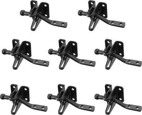 الأجهزة التلقائية قفل البوابة الذاتي مزلاج قفل باب الحظيرة الأجهزة باللون الأسود 2 حزم in Kuwait