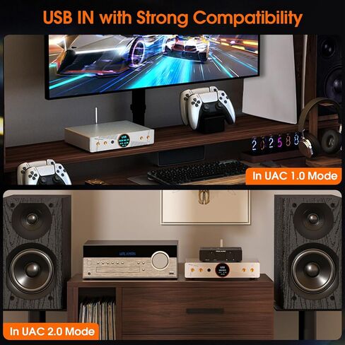 Douk Audio Q100 Balanced DAC: AK4499EX & AK4191 Hi-Res DAC (PCM 768kHz/32-bit & DSD512) - Bluetooth 5.1 LDAC - XLR/RCA Outputs for Audiophiles & Studio Use in Saudi Arabia