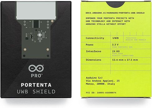 Arduino Portenta UWB Shield [ASX00074] - وحدة النطاق فائق العرض Portenta H7, C33 & Stella | تحديد المواقع الداخلية بدقة، RTLS، نطاق إنترنت الأشياء، متوافق مع DW1000 in Saudi Arabia