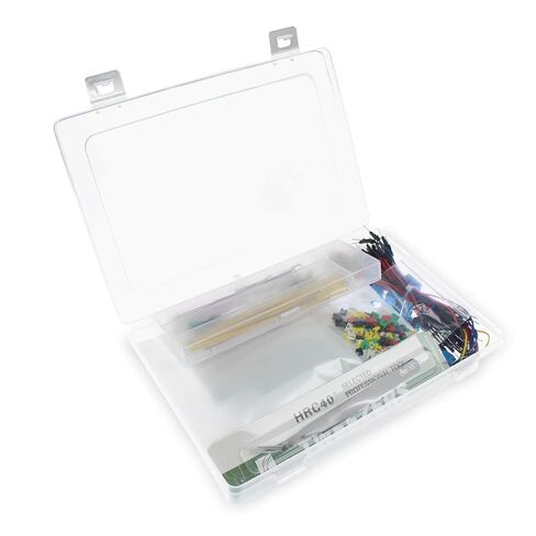 طقم لوحة PCB مزدوجة الجوانب 365 قطعة 4 أحجام، لوحات نموذجية لدوائر PCB لمجموعات Arduino، مشروع إلكتروني، نماذج أولية للدوائر، لحام DIY، موصل رأس 40 دبوس ذكر وأنثى 2.54 مم in Kuwait