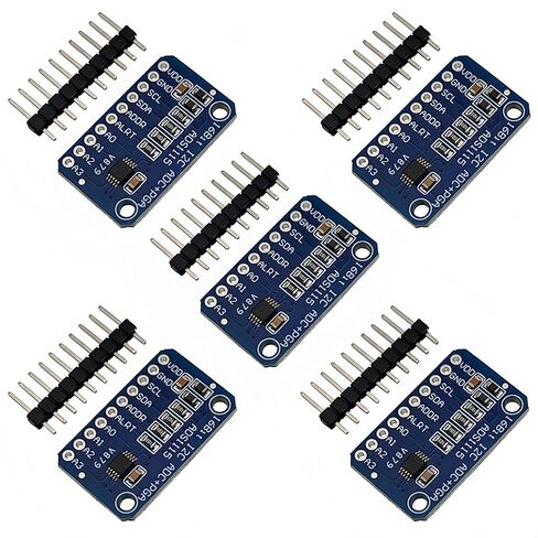 5 قطع ADS1115 16 بت 16 بايت 4 قنوات I2C IIC وحدة محول ADC PGA تناظرية إلى رقمية عالية الدقة متوافقة مع Arduino Raspberry Pi in Kuwait