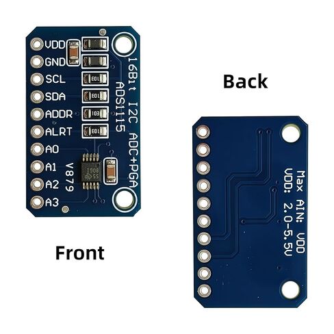 5 قطع ADS1115 16 بت 16 بايت 4 قنوات I2C IIC وحدة محول ADC PGA تناظرية إلى رقمية عالية الدقة متوافقة مع Arduino Raspberry Pi in Kuwait