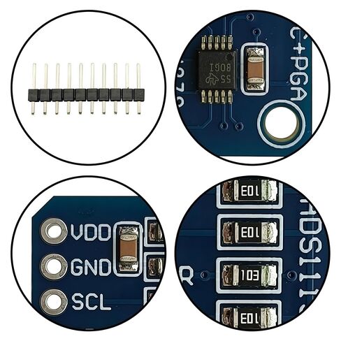 5 قطع ADS1115 16 بت 16 بايت 4 قنوات I2C IIC وحدة محول ADC PGA تناظرية إلى رقمية عالية الدقة متوافقة مع Arduino Raspberry Pi in Kuwait