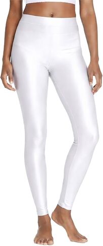 Lilax Girls' Athletic Shiny Soft Color Semi-Sheer Leggings Stretch Active Yoga Dance Pants for Kids in Saudi Arabia