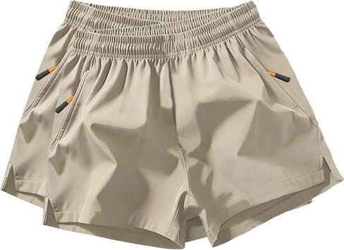 2PCS Girls Shorts, Casual Athletic Shorts for Teen Girls, 2-Pack Multi-Functional Daily Wear in Saudi Arabia