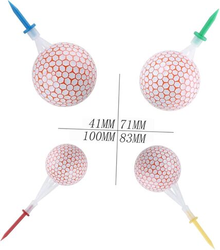 BESPORTBLE تي شيرتات قابلة لإعادة الاستخدام 16 قطعة 4 تي شيرت إكسسوارات جولف للرجال إكسسوارات خضراء كرات جولف قصيرة 4 ياردات أخرى تي شيرت رجالي قصير قصير مختلط الألوان in Kuwait