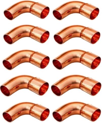 جودة HVAC Copper Fittings USA (10 Pack 3/8 Long Bell 90) in Kuwait