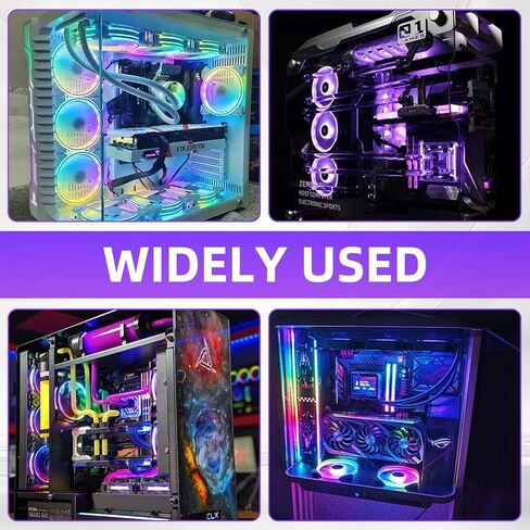 وحدة تحكم MINI ARGB ، وحدة تحكم 3-RGB 5V ، وضع الضوء المدمج ، وحدة تحكم RGB Power RGB SATA للوحة الضوء ، الشريط الفاتح ، مروحة الكمبيوتر ، المبرد المبرد بالماء/الهواء (أسود) in Kuwait