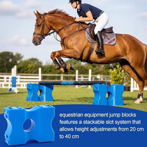 Silipull Jump Blocks for Horses, 15.75 x 11.8 x 5.6 Inches Pets Jump Block Training Enhances Equestrian Practice Equipment for Obstacle Equestrian Enthusiasts Education, Riding Club in Saudi Arabia