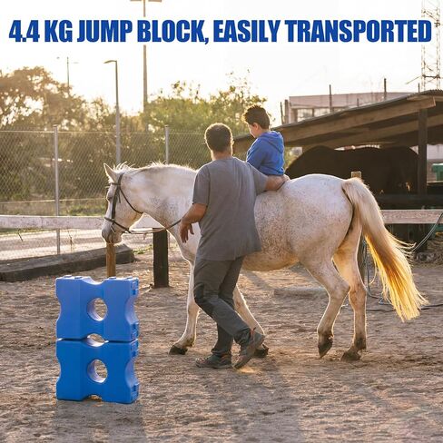 Silipull Jump Blocks for Horses, 15.75 x 11.8 x 5.6 Inches Pets Jump Block Training Enhances Equestrian Practice Equipment for Obstacle Equestrian Enthusiasts Education, Riding Club in Saudi Arabia