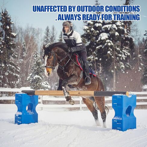 Silipull Jump Blocks for Horses, 15.75 x 11.8 x 5.6 Inches Pets Jump Block Training Enhances Equestrian Practice Equipment for Obstacle Equestrian Enthusiasts Education, Riding Club in Saudi Arabia