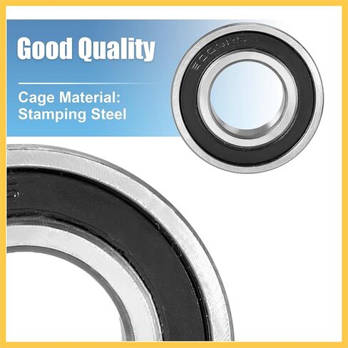 6003RS Deep Groove Ball Bearing Single Sealed 17mm x 35mm x 10mm Chromium Steel Bearing Universal Replacement Auto Replacement Parts in Saudi Arabia