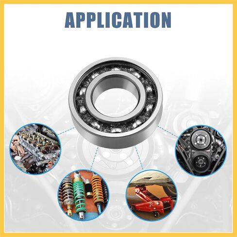 6003RS Deep Groove Ball Bearing Single Sealed 17mm x 35mm x 10mm Chromium Steel Bearing Universal Replacement Auto Replacement Parts in Saudi Arabia