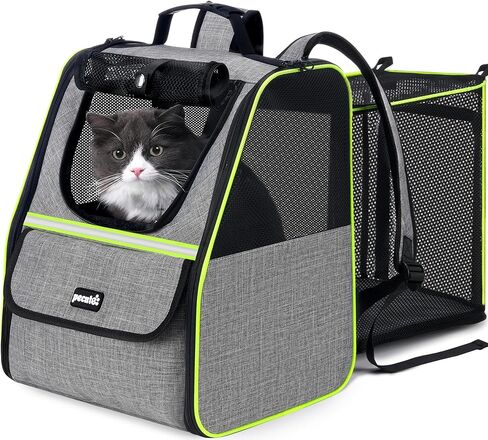Pecute Cat Backpack Carrier, Small Dog Backpack Carrier, Pet Backpack Carrier for Cats Dogs Puppy Kitten, Cat Carrier Bag Carrying for Travel Hiking Bike Riding Walking Outdoor in Kuwait