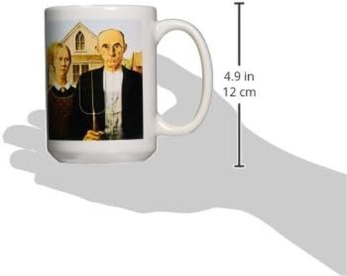 3dRose American Gothic by Grant Wood 15oz Mug in Saudi Arabia