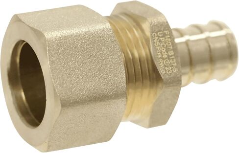 1 Piece XFITTING 1/2" Pex x 5/8" OD Compression Straight Adapter in Saudi Arabia