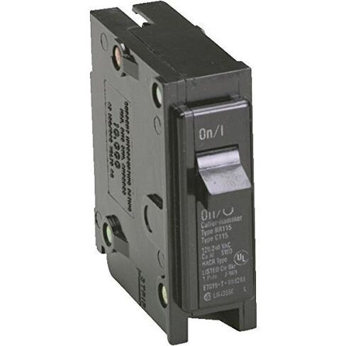 Eaton Corporation Br115 قاطع دائرة قابل للتبديل أحادي القطب، 120 فولت، 15 أمبير من شركة EATON CORPORATION in Saudi Arabia